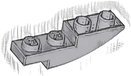 Slope, Curved 4 x 1 Inverted