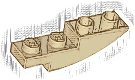 Slope, Curved 4 x 1 Inverted