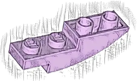 Slope, Curved 4 x 1 Inverted