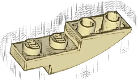 Slope, Curved 4 x 1 Inverted