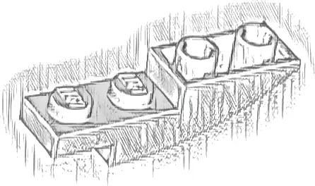 Slope, Curved 4 x 1 Inverted