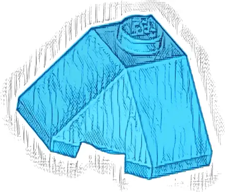 Wedge 2 x 2 (Slope 45 Corner)