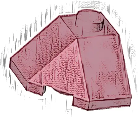 Wedge 2 x 2 (Slope 45 Corner)