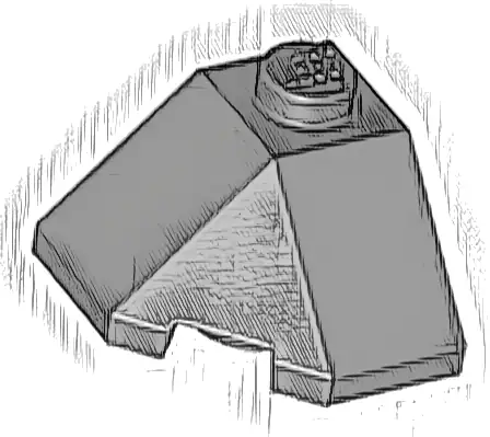 Wedge 2 x 2 (Slope 45 Corner)