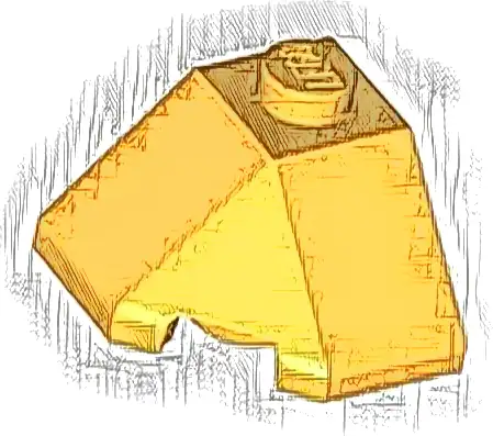 Wedge 2 x 2 (Slope 45 Corner)