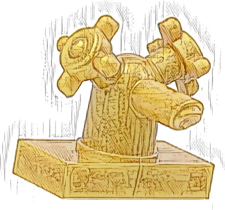 Tap 1 x 2 with Dual Handles, Small / Sink Faucet