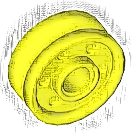 Wheel 18mm D. x  8mm with Fake Bolts and Deep Spokes with Inner Ring