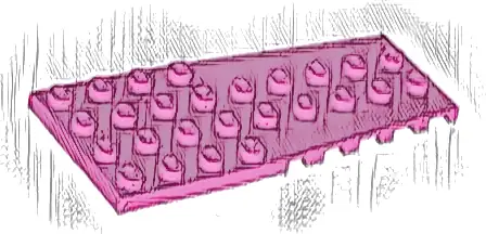 Wedge, Plate 4 x 9 with Stud Notches