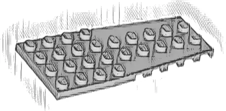 Wedge, Plate 4 x 9 with Stud Notches