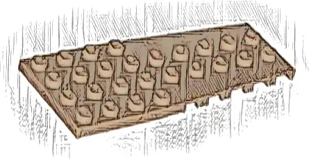 Wedge, Plate 4 x 9 with Stud Notches