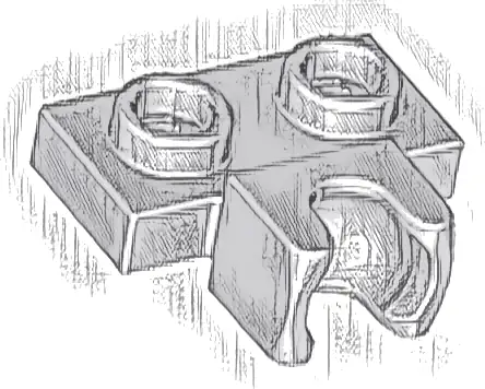 Plate, Modified 1 x 2 with Small Tow Ball Socket on Side