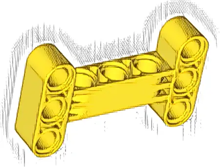 Technic, Liftarm, Modified H-Shape Thick 3 x 5 Perpendicular