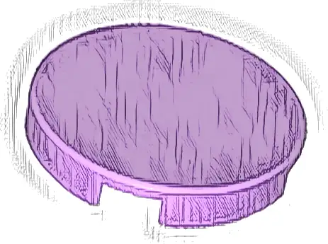 Tile, Round 2 x 2 with Bottom Stud Holder