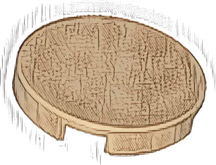 Tile, Round 2 x 2 with Bottom Stud Holder