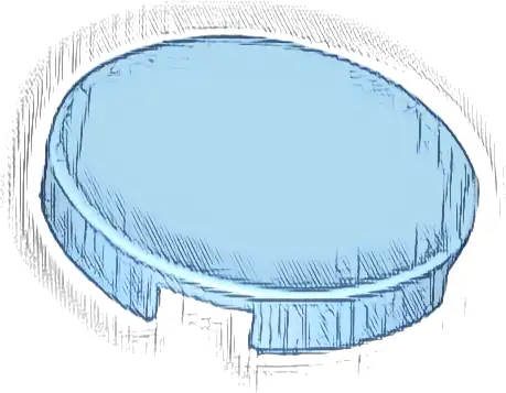 Tile, Round 2 x 2 with Bottom Stud Holder