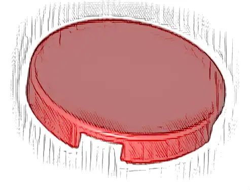 Tile, Round 2 x 2 with Bottom Stud Holder