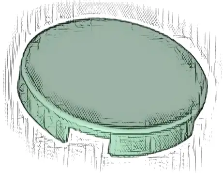 Tile, Round 2 x 2 with Bottom Stud Holder