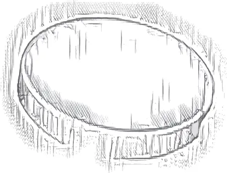 Tile, Round 2 x 2 with Bottom Stud Holder