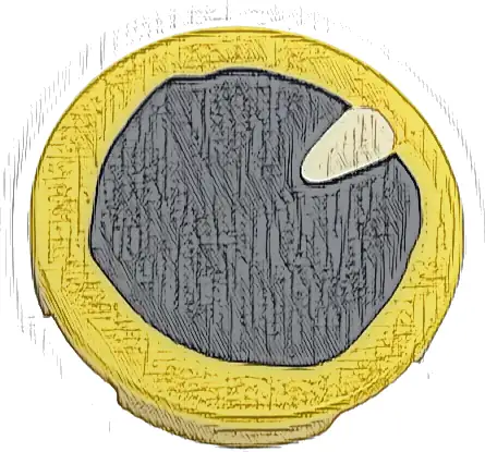 Tile, Round 2 x 2 with Bottom Stud Holder with Eye with Black Pupil and White Teardrop Shaped Glint Pattern