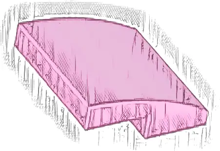 Slope, Curved 2 x 2 x 2/3