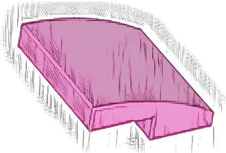 Slope, Curved 2 x 2 x 2/3
