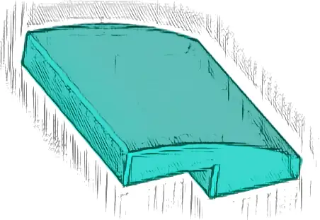 Slope, Curved 2 x 2 x 2/3