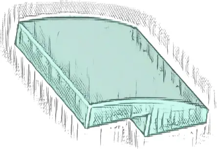 Slope, Curved 2 x 2 x 2/3