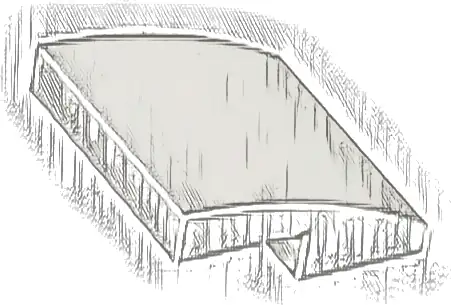 Slope, Curved 2 x 2 x 2/3