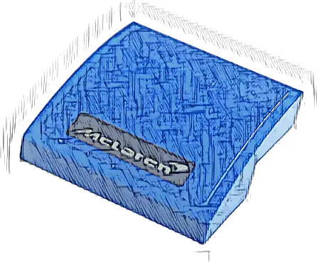 Slope, Curved 2 x 2 x 2/3 with McLaren Logo Pattern (Sticker) - Set 76902