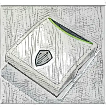 Slope, Curved 2 x 2 x 2/3 with Koenigsegg Logo and Black and Lime Stripe Pattern (Sticker) - Set 76900