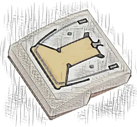 Slope, Curved 2 x 2 x 2/3 with Tan Hull Plate Pattern (Sticker) - Set 76989