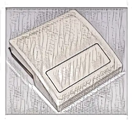 Slope, Curved 2 x 2 x 2/3 with Black Rectangle Outline with Rounded Corners Pattern (Sticker) - Set 76908