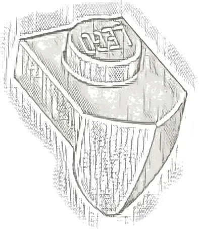 Plate, Modified 1 x 1 with Tooth Vertical
