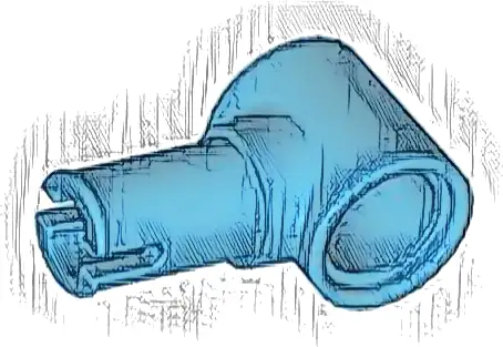 Technic, Pin with Friction Ridges and Pin Hole