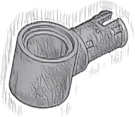 Technic, Pin with Friction Ridges and Pin Hole