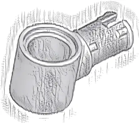 Technic, Pin with Friction Ridges and Pin Hole