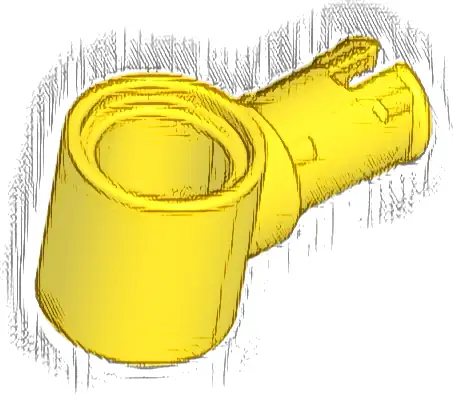 Technic, Pin with Friction Ridges and Pin Hole