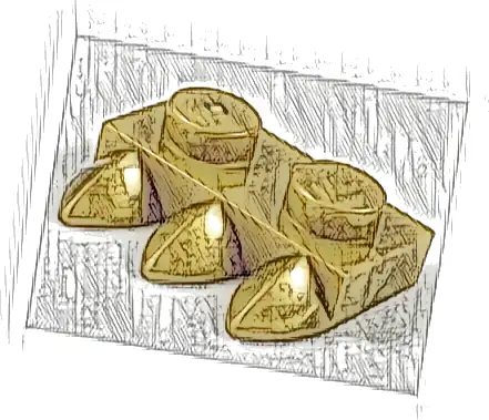 Plate, Modified 1 x 2 with 3 Teeth