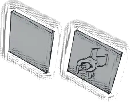 Road Sign 2 x 2 Square with Open O Clip