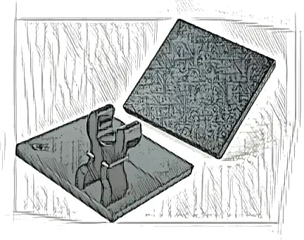 Road Sign 2 x 2 Square with Open O Clip