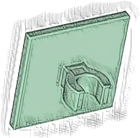 Road Sign 2 x 2 Square with Open O Clip