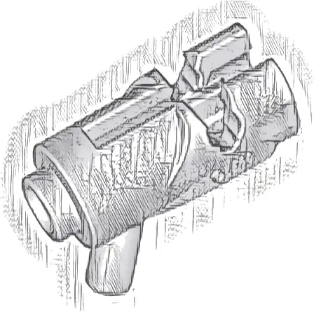 Minifigure, Weapon Gun, Mini Blaster / Shooter