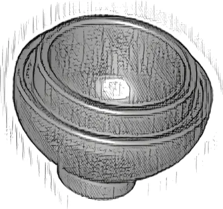 Brick, Round 2 x 2 Dome Bottom