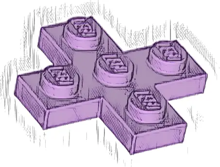 Plate, Modified 3 x 3 Cross