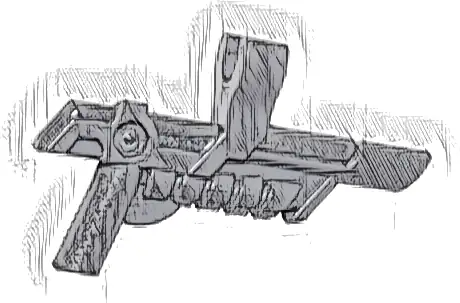 Minifigure, Weapon Gun, Blaster with Clip