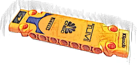 Technic, Panel Plate 3 x 11 x 1 with Klipsch, TUMI, CNBC, Pirelli and McLaren Logos Pattern (Sticker) - Set 42141 (Second Version)