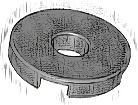 Tile, Round 2 x 2 with Hole