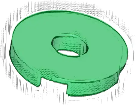 Tile, Round 2 x 2 with Hole