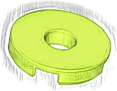 Tile, Round 2 x 2 with Hole