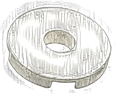 Tile, Round 2 x 2 with Hole